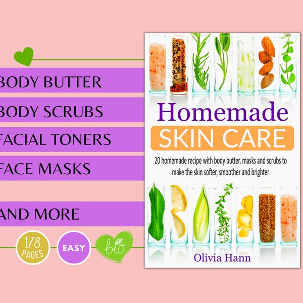 20 Homemade Recipes with body butter, Recipe book, Skincare guide,  Diy products, Smoother and brighter. Digital How To Guide (PDF)
