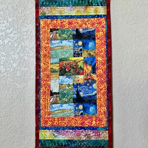 Tapiz decorativo de Van Gogh para colgar en la pared o como camino de mesa: ¡cualquiera de las dos opciones funciona!