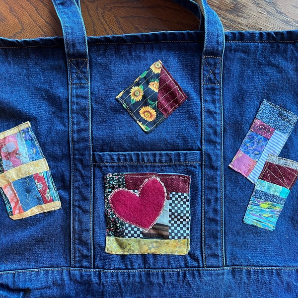 Quilted Denim Etsy