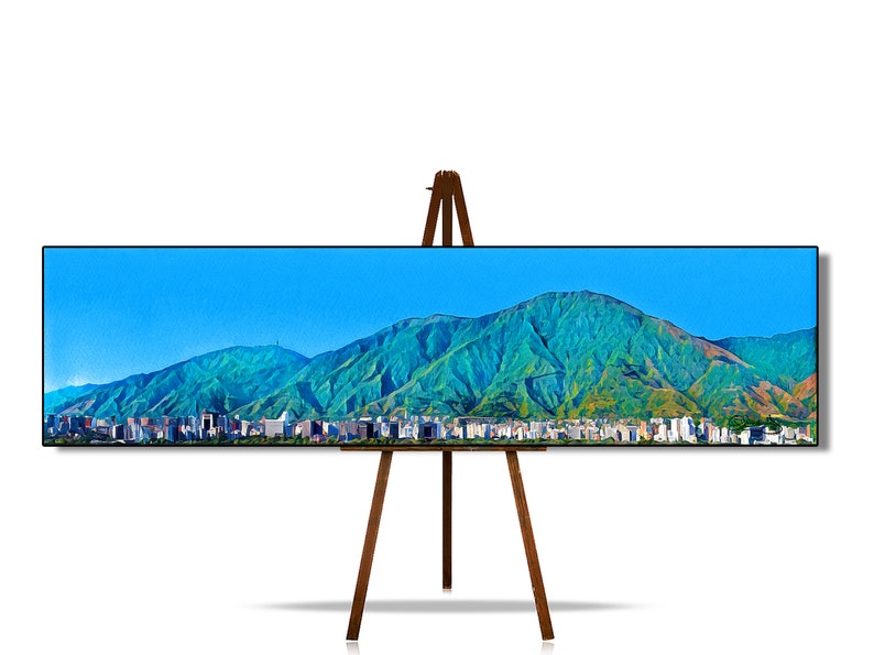 Avila Caracas Venezuela Canvas Prints Wall Art, Cerro El Avila, Cuadro del Avila, Avila Fine Art, Lienzo del Avila, Avila Arte Moderno image 1
