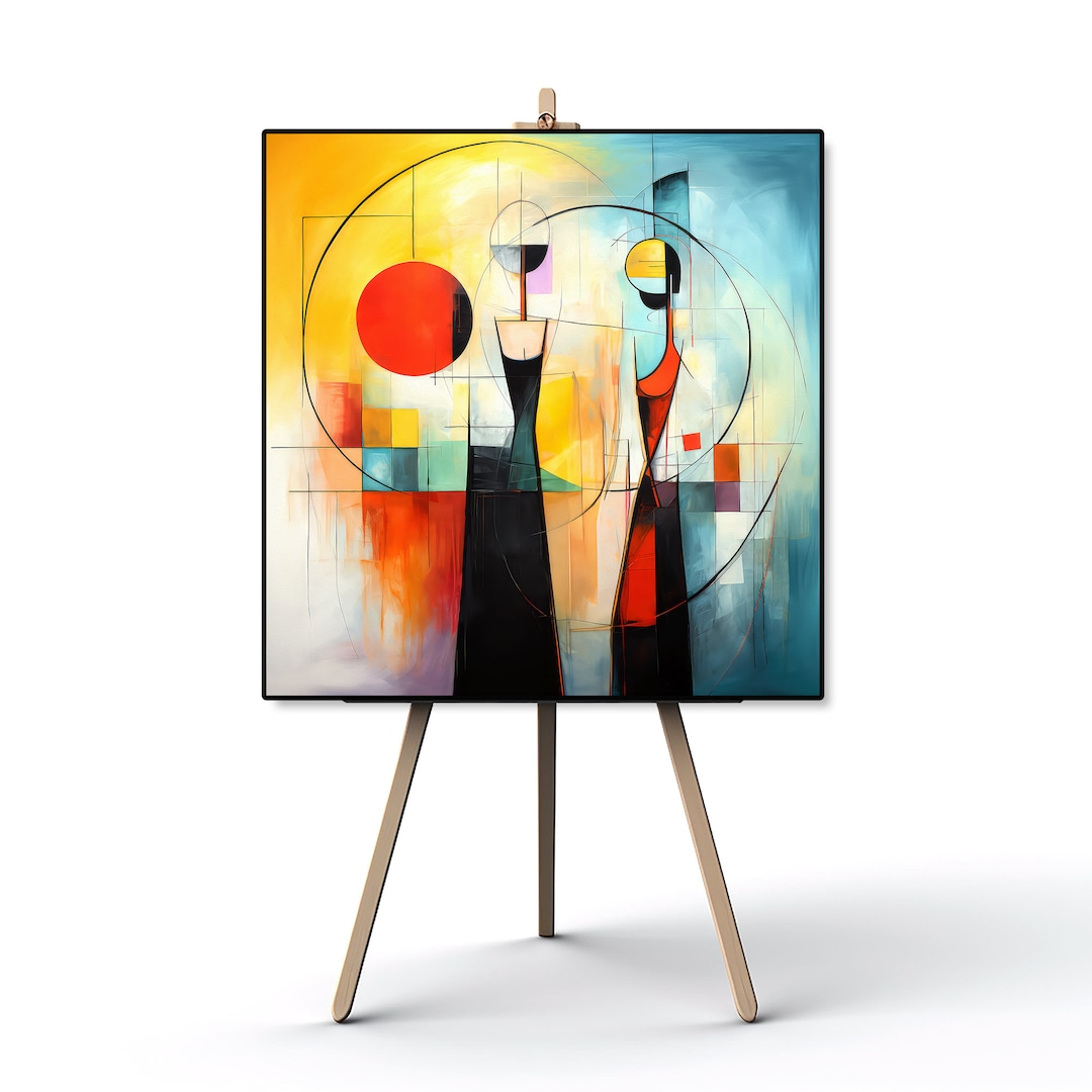 Modern Abstract Female Line Art, Love Wall Art, Female Figure Art