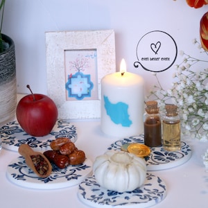 Norooz Haftseen Table design, Nowruz design crafted in the USA