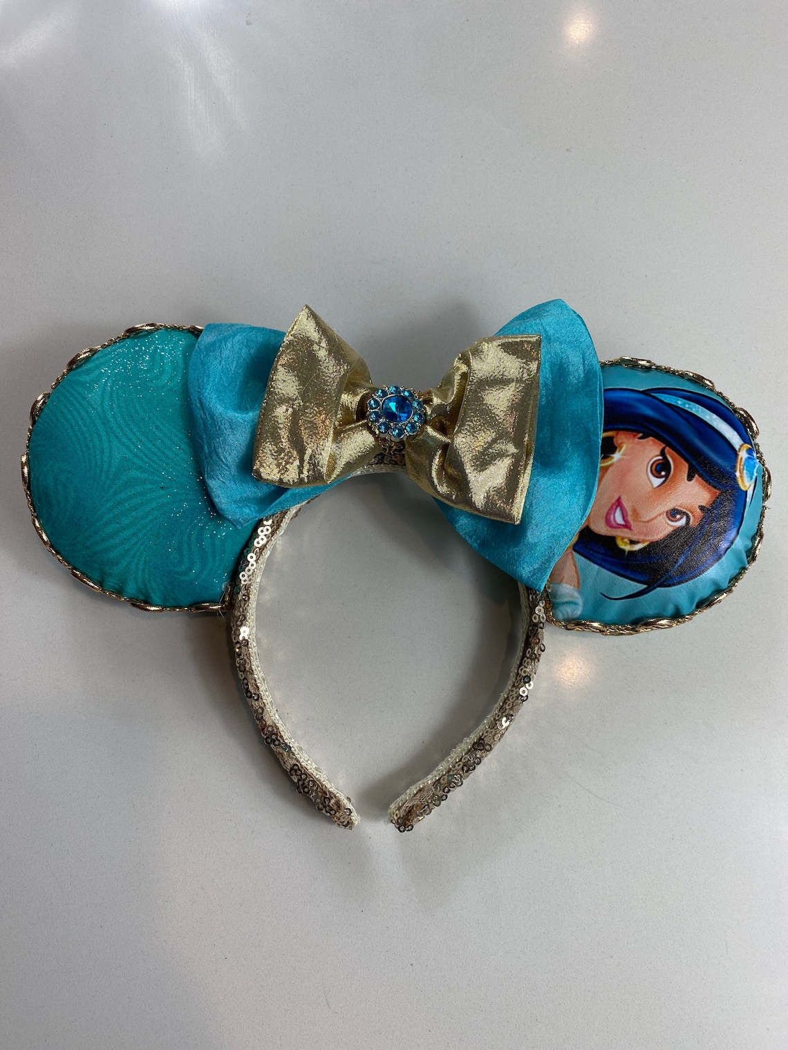 Princess Jasmine Custom Printed Mickey Ears Disney Inspired Etsy