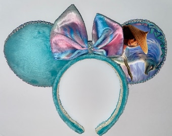 Handmade Raya and the Last Dragon Inspired Mouse Ears , Custom made Ears Disney Raya Headband