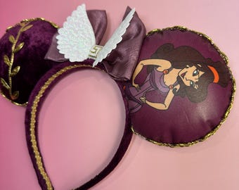 Orejas de ratón Megara hechas a mano / Diadema de Hércules de Disney