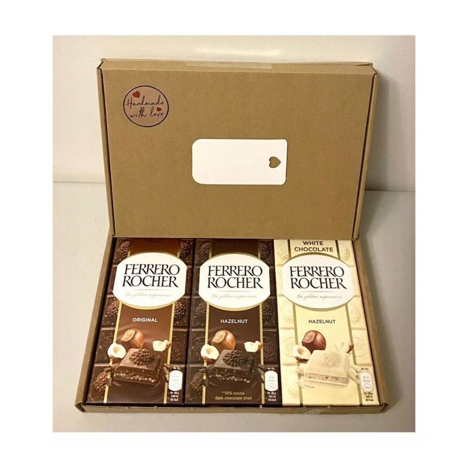 NUEVO Ferrero Rocher Chocolate Bar Cesta Milk Dark White Etsy México