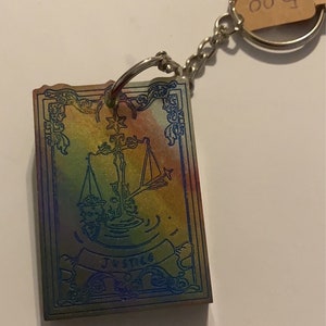 tarot sleutelhanger-gerechtigheid