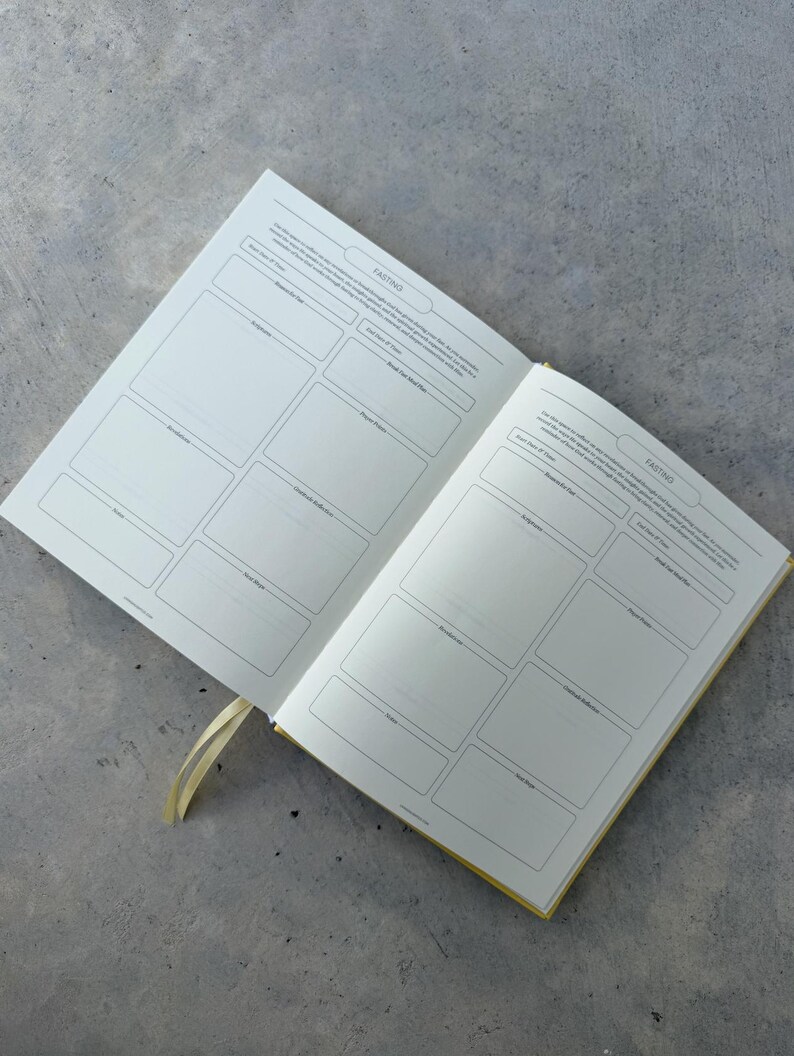 Undatierter christlicher Planer V2 - Glaubensbasierter moderner Planer Elfenbeinleder - Gebete, Bibelarbeit, Predigt, Ziele, Finanzen, Organizer, Fasten Bild 4