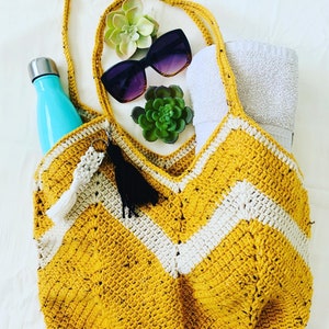 Bolso de Ganchillo/ Bolso De Playa/ Bolso Boho/ Bolso hecho a mano/ Accesorio para mujer / Idea de Regalo