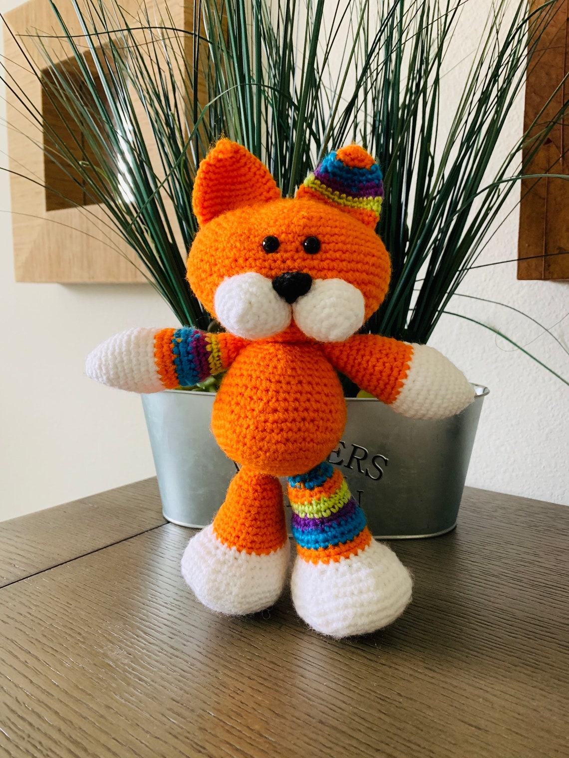 Crochet Kitty / Orange Cat / Amigurumi Kitty / Multicolor Etsy