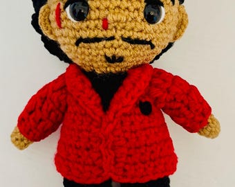 Handmade The Weeknd Crochet Doll, Amigurumi Fan Gift