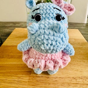 hippo in a pink dress Found a pink ballerina hippo stuffed toy