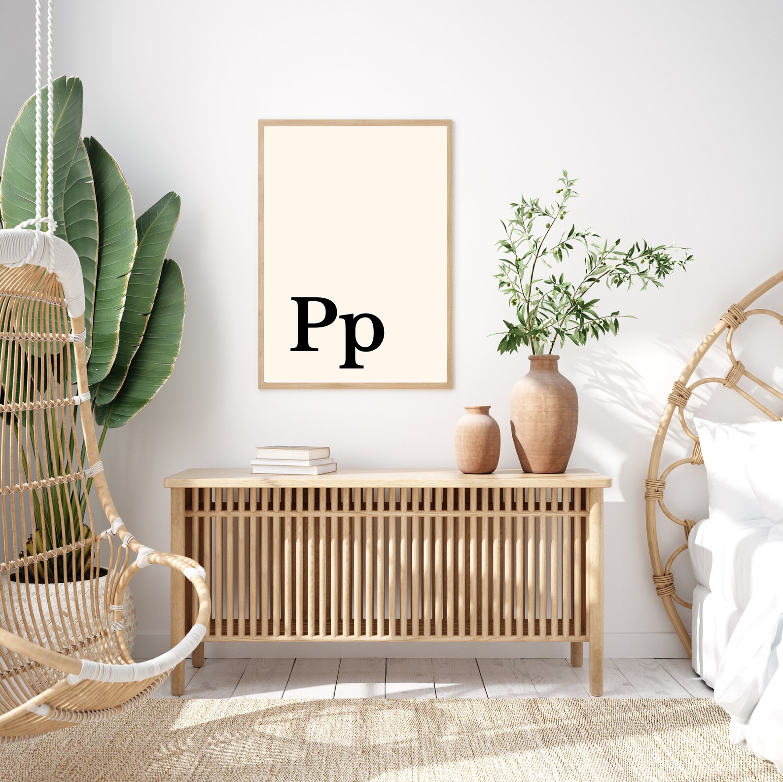 Letter P Wall Art Letter P Print Minimalist Art Modern Art | Etsy