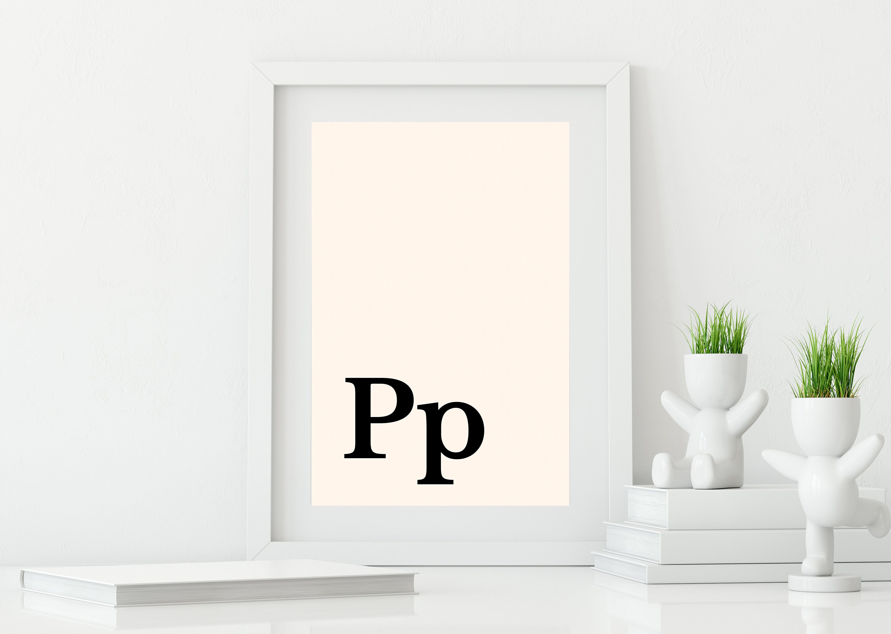 Letter P Wall Art Letter P Print Minimalist Art Modern Art | Etsy