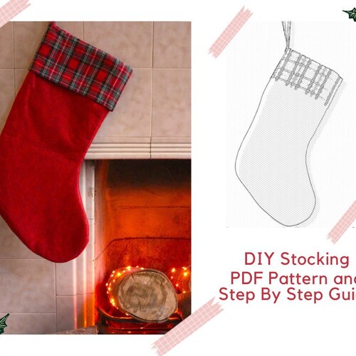 Christmas Stocking Sewing Pattern PDF Stocking Sewing Etsy