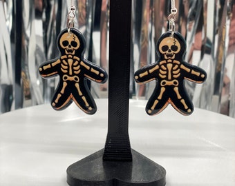 Orecchini spettrali per le feste - Gioielli mashup di Halloween e Natale, accessori gotici, grazioso regalo di Natale inquietante, orecchini di Natale alternativi