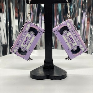 VHS Horror Movie Earrings – Retro Scary Movie Jewelry • 90s Horror Accessories • Spooky Statement Earrings • Halloween Gift for Horror Fans