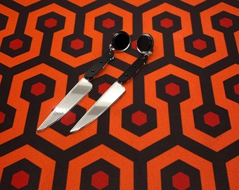 Killer Knife Earrings, Horror-Inspired Jewelry, Spooky Cute Accessories, Halloween Earrings, Slasher Style, True Crime Gift, Halloween