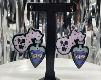 Boys Tears Earrings – Funny Statement Jewelry, Baddie Accessories, Sassy Gift,  Alt Girl Earrings, Feminist Cute Jewelry, alternative, cute