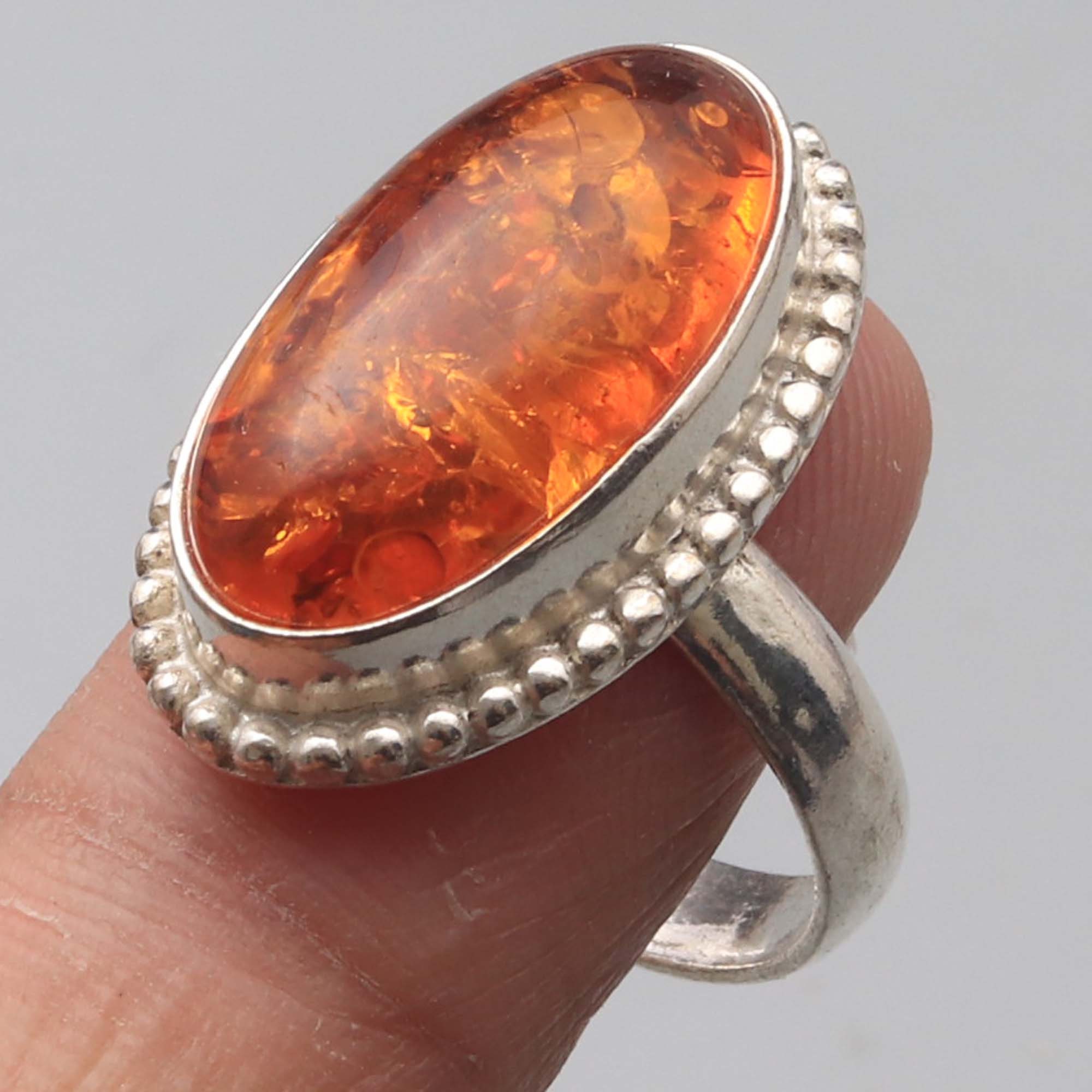 Amber Ring woman Ring Gemstone Jewellery Gift for girl Etsy