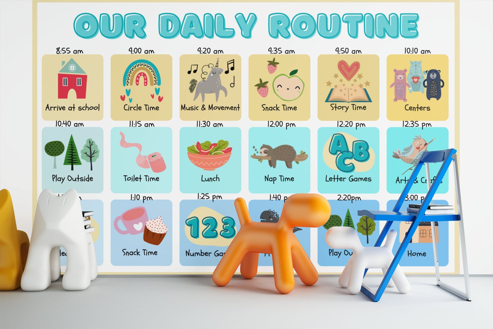 Preschool Calendar Board/ Preschool Worksheets/ Preschool Printables