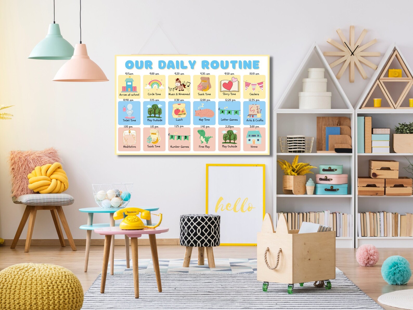 Preschool Calendar Board/ Preschool Worksheets/ Preschool Printables