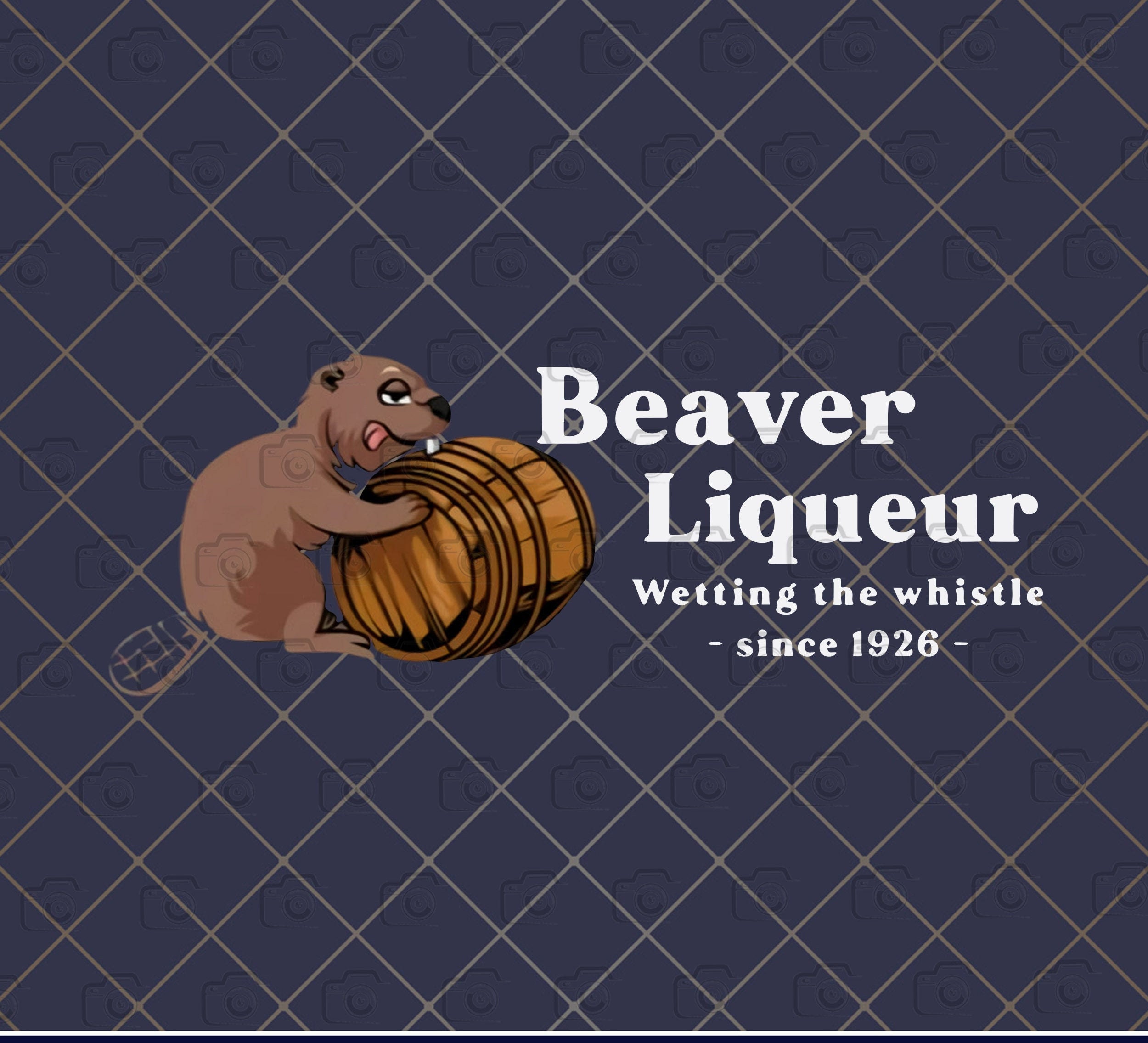 Beaver Liqueur Wetting The Whistle Drunk Beaver Rolling | Etsy