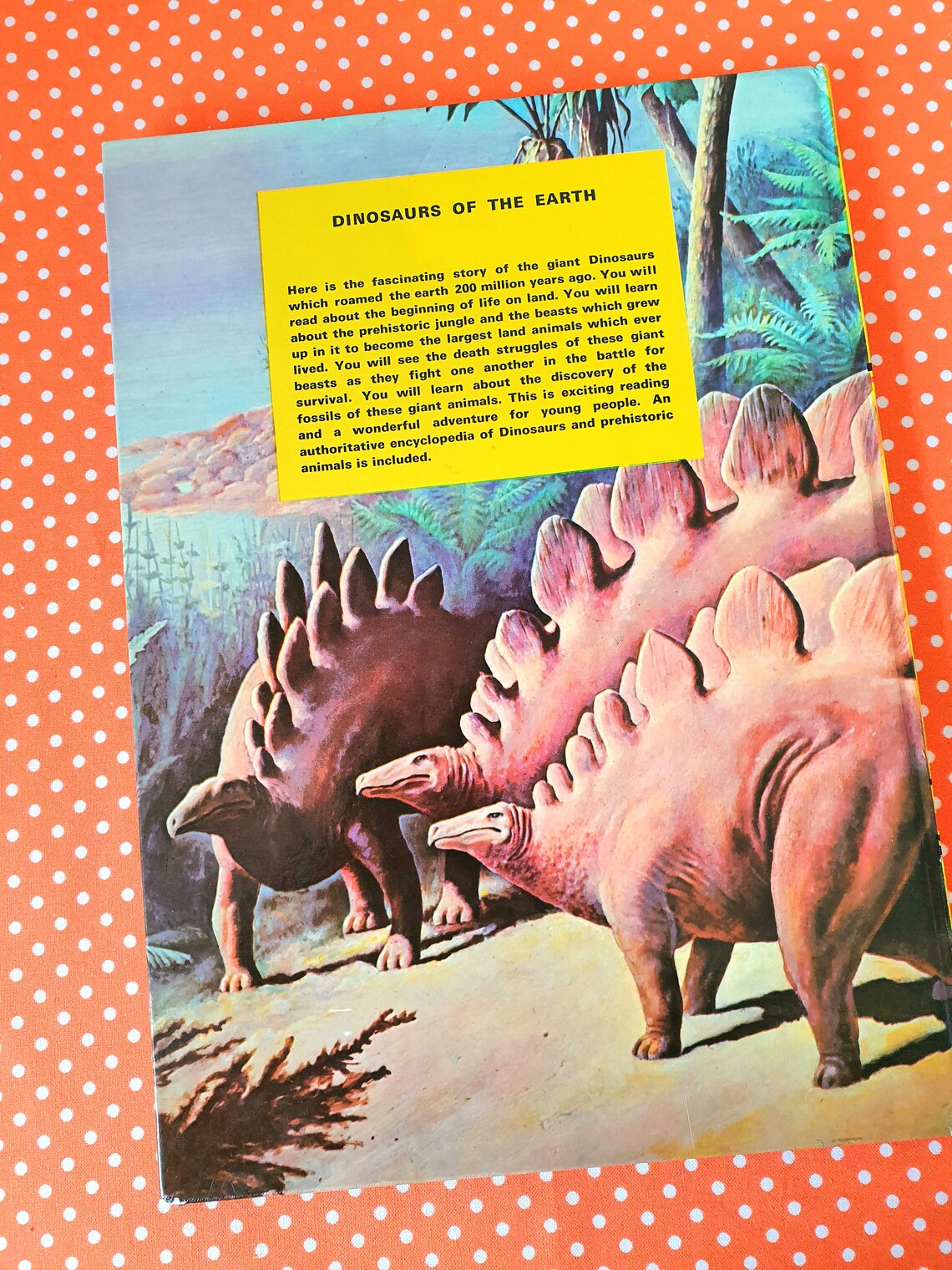 RARE Vintage 1978 Dinosaurs Of The Earth Large Children's | Etsy