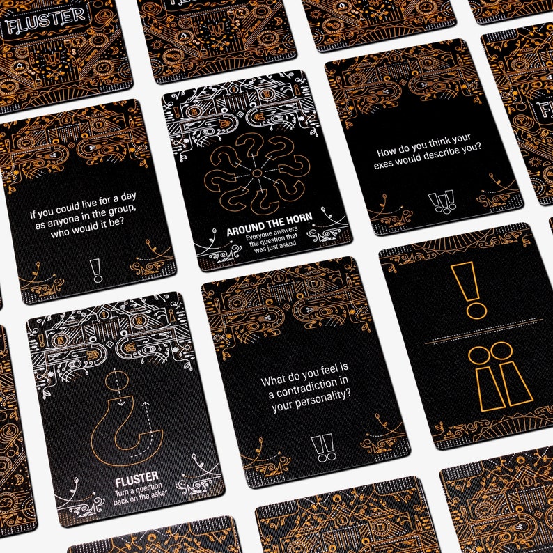 FLUSTER: The Social Card Game That Inspires Thought-Provoking Conversations, Hilarious Stories, and Deeper Connections Between Friends image 6