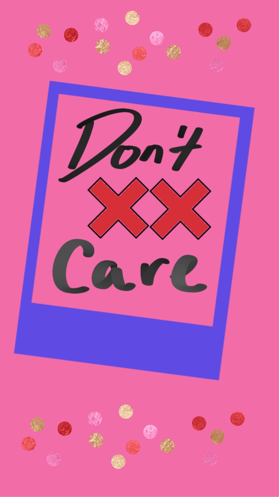 Dont Care Wallpaper Etsy