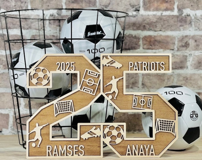Soccer Player Sign - Personalizable
