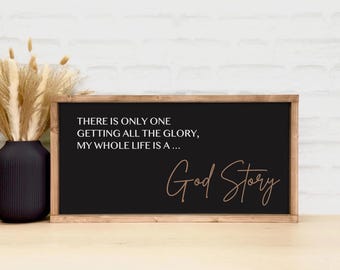 God Story Framed Sign
