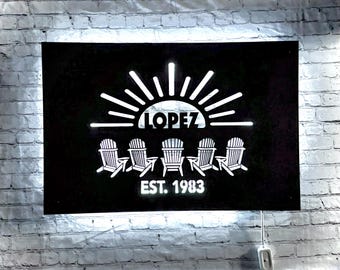 illuminated Design Acrylic Sign - Personalizable