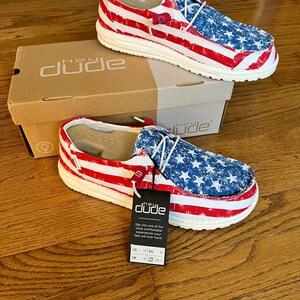 Hey Dude Wendy Stars N Stripes Limited Edition Shoes american - Etsy