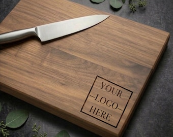 Custom Wood Cutting Board | Maple, Cherry, Walnut | Wedding, Anniversary, Engagement, Housewarming Personalized Gift | Design 012