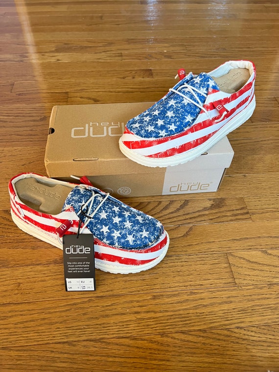 Hey Dude Wendy Stars N Stripes Limited Edition Shoes american - Etsy