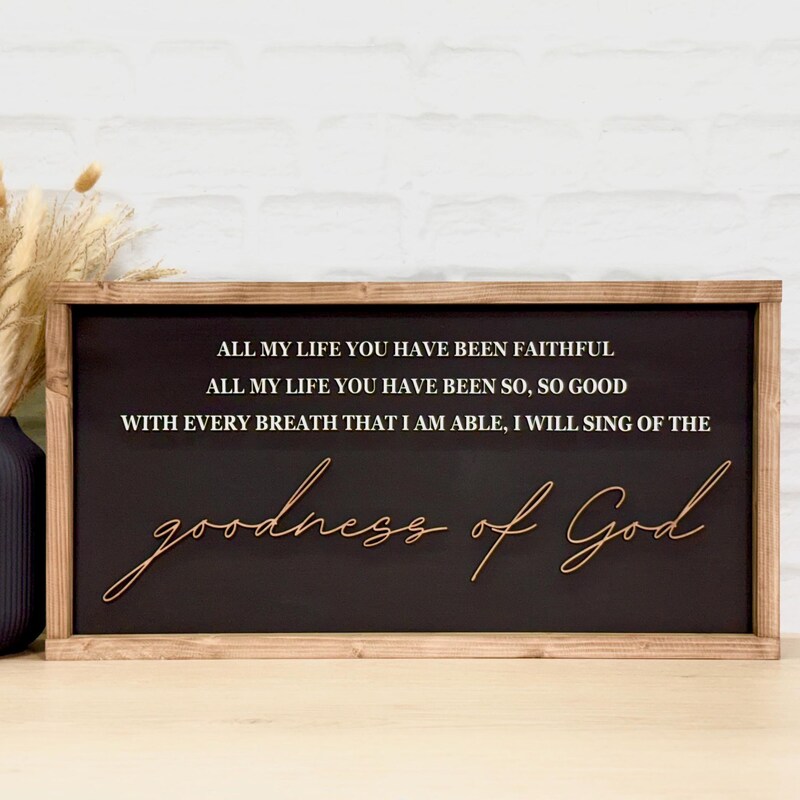 Goodness of God Sign - Etsy