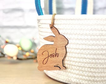 Wooden Easter Basket Name Tags