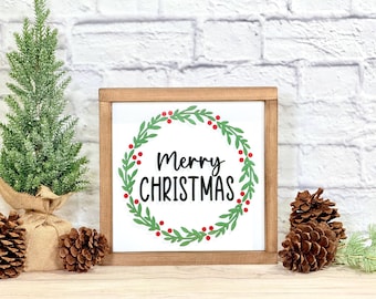 Merry Christmas Framed Sign
