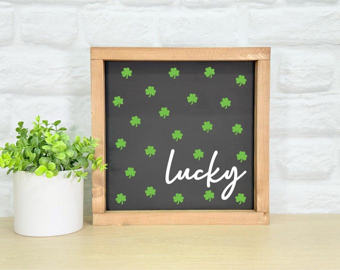 Lucky Framed Sign