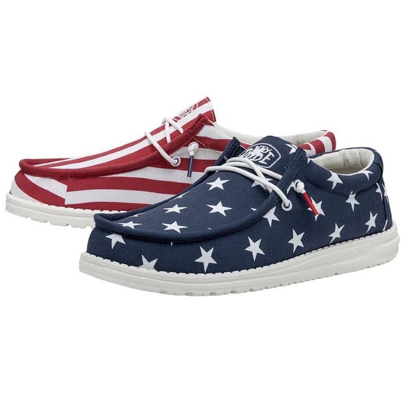 American Flag Shoes Hey Dudes - Etsy