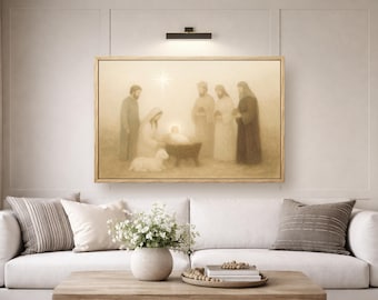 Silent Night Canvas - Luke 2:11