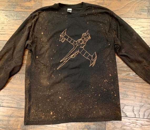 CoriesCurios Hand Bleach Painted | Predators & Prey | Custom Cotton Shirt