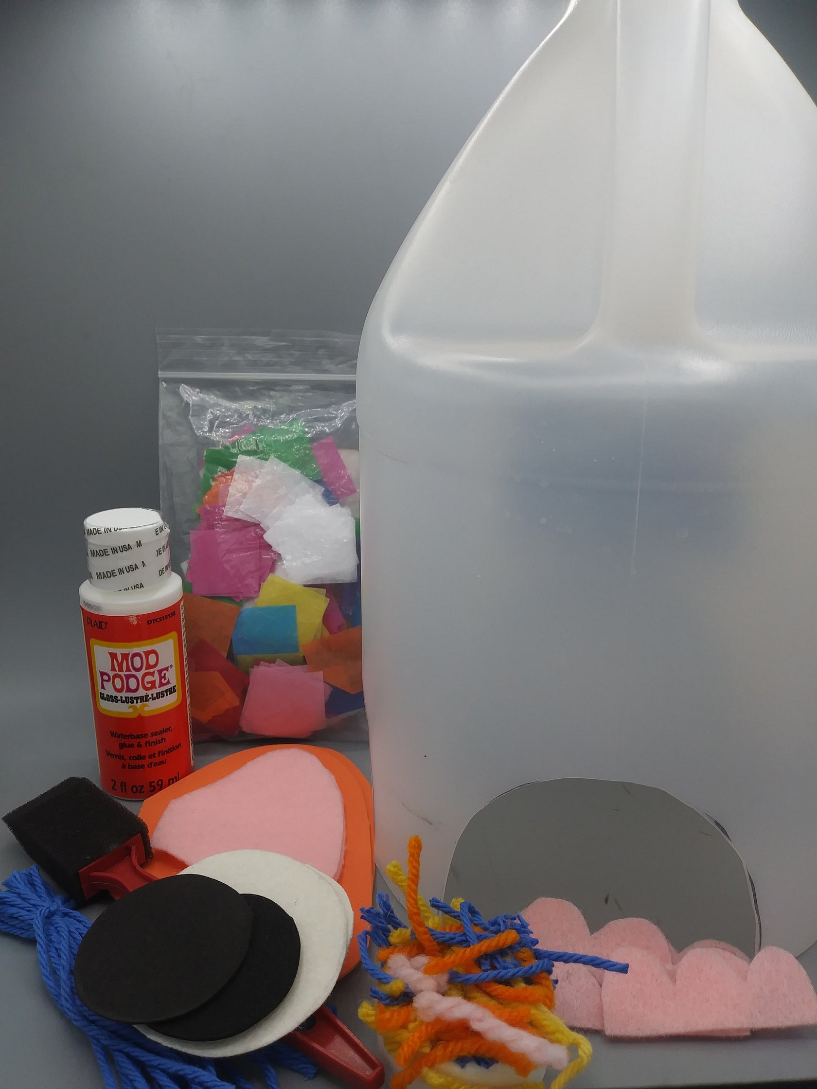 Milk Jug Elephant DIY Art Kit Etsy