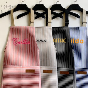 Delantal infantil personalizado, delantal de chef personalizado para niños, delantal de pintura infantil, delantal para niños pequeños con nombre bordado, delantal para fiestas de cocina, delantal familiar, regalo de chef