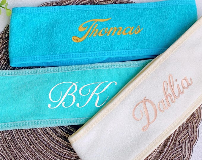 Cotton Stretch Headband,Custom Headband,Bachelorette Party Gift,Makeup Headband,Multipurpose Spa Accessory,Bridesmaid Gifts,Spa Party Favors