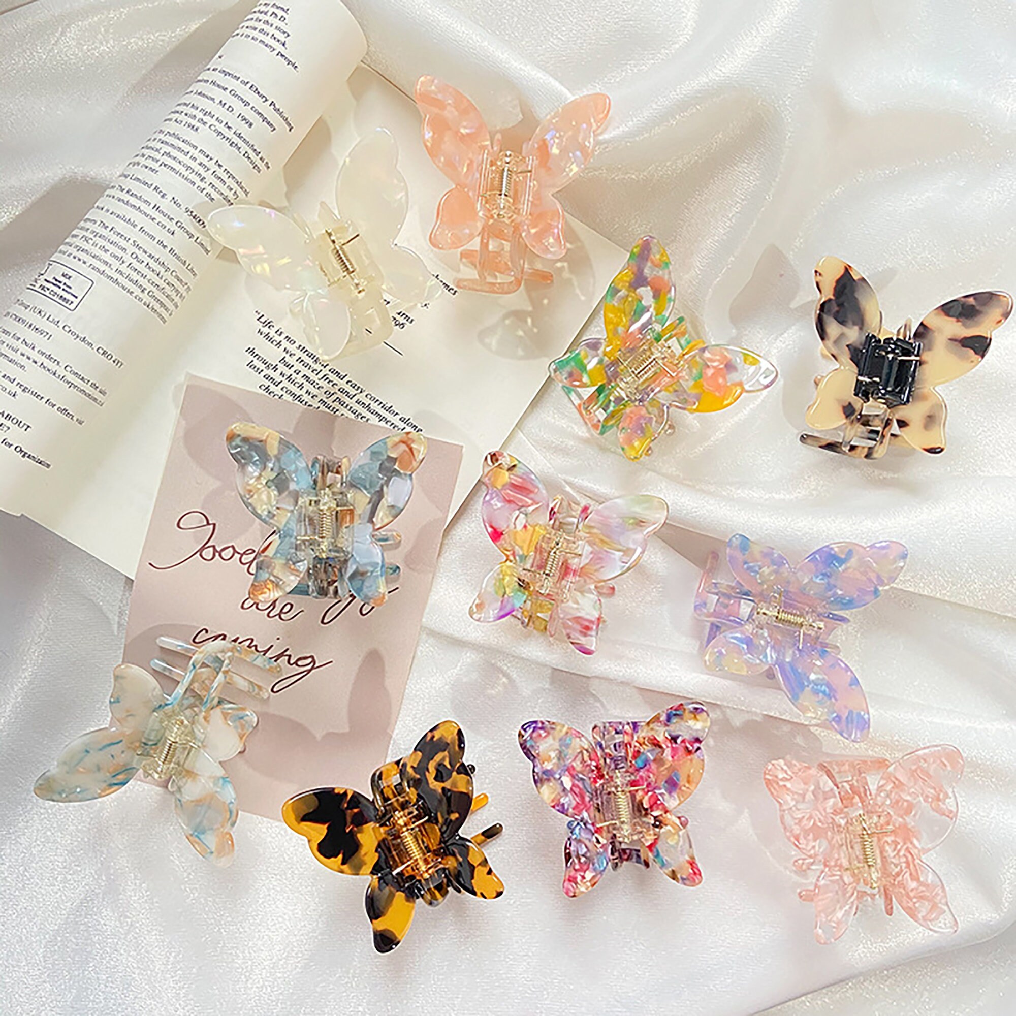 Colorful Butterfly Hair Claws Hair Clips for Women Hair Claw - Etsy