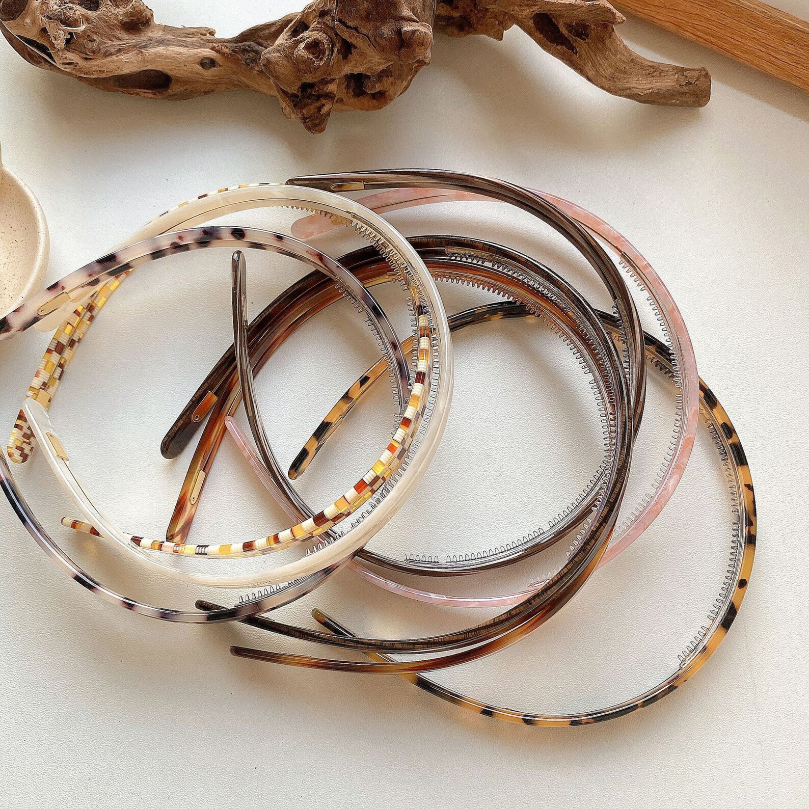 Tortoiseshell Acetate Adjustable Headband Leopard Headbands Etsy