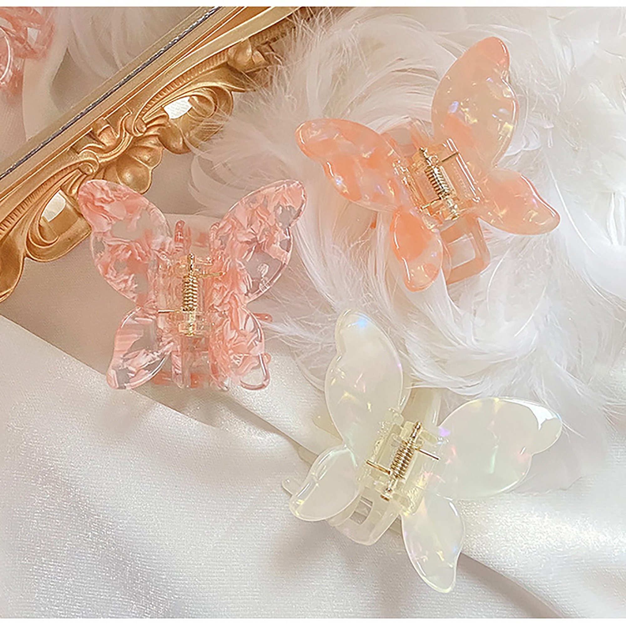 Colorful Butterfly Hair Claws Hair Clips for Women Hair Claw Etsy