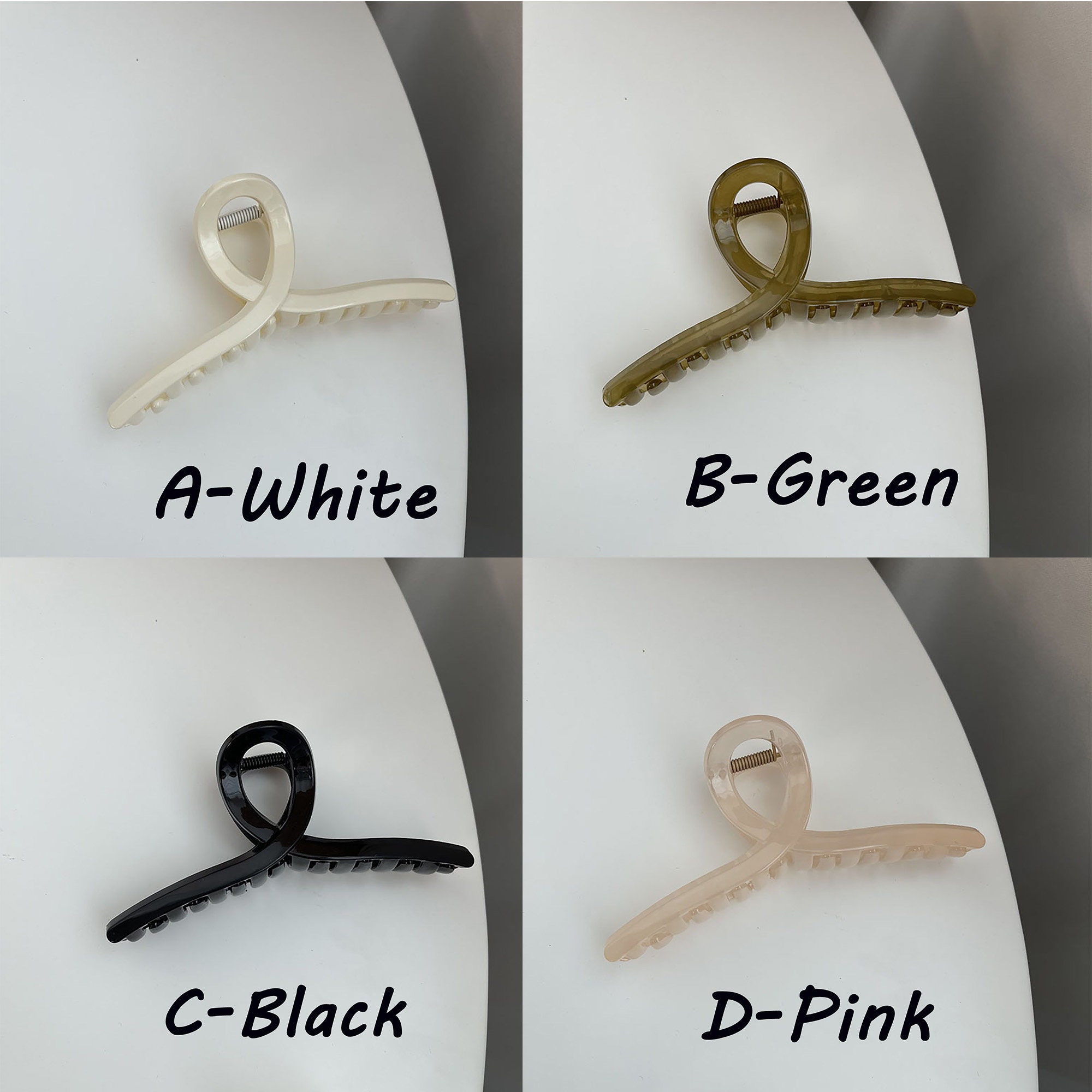 Summer Pastel Coloured Claw Clips Resin Hair Claw Clip Large Etsy UK